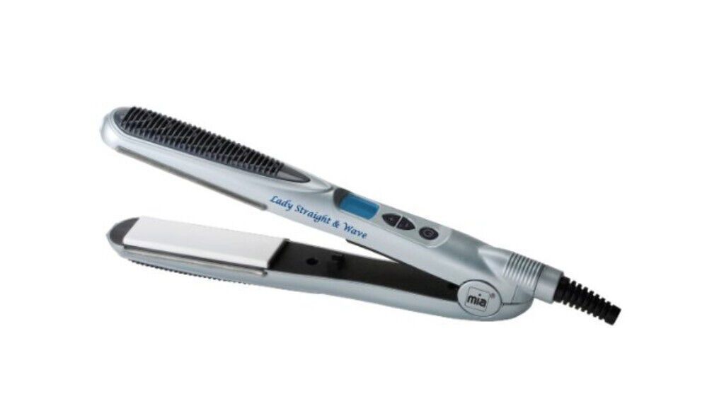 Mia CR 1961 Keramik Haarglätter Wellenformer 2in1 LCD Display Glätteisen Haarglätter Styler Welleneisen Haarstyler Haarstrukturglätter Keramikplatten Haarglätter Locken Glätten Wellen