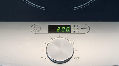 MIA ProKitchen Induktionskochplatte Glaskeramik 1800W Sensor-Touch Herdplatte Induktion Kochfeld tragbar Temperaturregelung Schnellstart energiesparend Sicherheitsabschaltung Anti-Rutsch