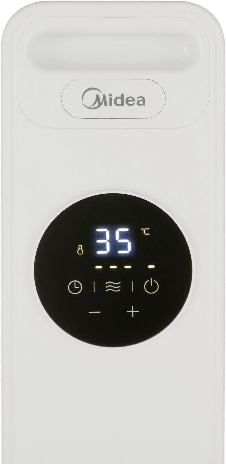 Midea NY2009-20M Ölradiator 2000 Watt, mobile Elektroheizung, energiesparend, sicher mit Frostschutz und Überhitzungsschutz, transportabel, Heizstufen 800W, 1200W, 2000W, ideal für kleine Räume