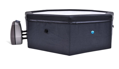 JUNG Octopus Spa Whirlpool Ø 193 cm, 5 Personen, Stabile Struktur, 1000L, beheizter Indoor & Outdoor Pool, Energieeffizient, Halbstarre Struktur, Antibakterielles Gewebe, Einfacher Aufbau