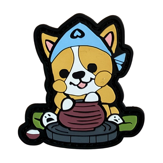 Overwatch Pottery Corgi Patch & Badge – Offizielles Blizzard Sammler-Abzeichen aus Serie 5 – Hochwertiger Klett-Patch mit süßem Corgi-Motiv für Fans, Kleidung, Rucksack & Kollektion (2022)
