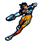 Overwatch Tracer Emaille Pin Metall Anstecker – Hochwertiger Sammlerpin Blizzard Gaming Fanartikel – Offizieller Overwatch Charakter Anstecker