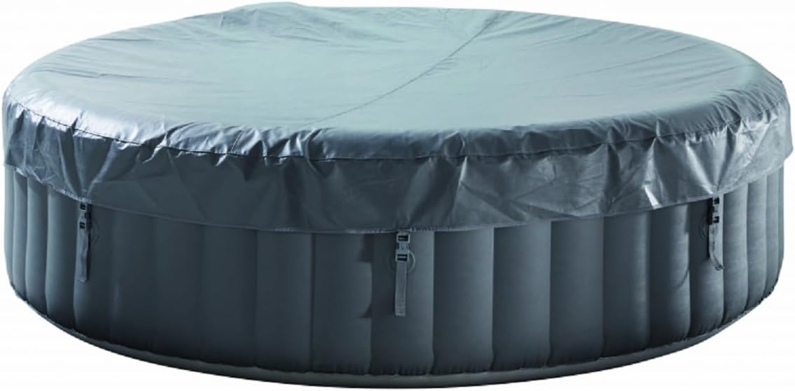 Jung Whirlpool XTRA Infinite® SPA Ø240cm aufblasbar für 8 Personen – Outdoor Indoor Whirlpool mit Heizung & Filter – 140 Luftdüsen – digitale Steuerung – Wellness SPA Set komplett