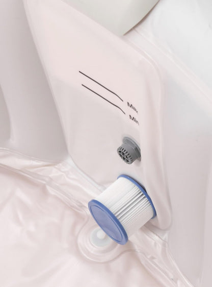 Jung Whirlpool XTRA Infinite® SPA Ø240cm aufblasbar für 8 Personen – Outdoor Indoor Whirlpool mit Heizung & Filter – 140 Luftdüsen – digitale Steuerung – Wellness SPA Set komplett