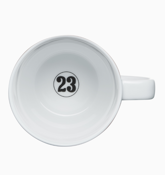 Porsche Becher 917 Rosa Sau n°23, limitierte Sammler-Tasse No. 4 im Kult-Design des 917 Le Mans 1971, 0,5L Porzellan, einzeln nummeriert, exklusiv, hochwertig, ideal für Kaffee oder Tee