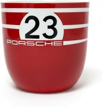 Porsche 917 Salzburg Collector's Cup No. 3, Limitierte Porzellan-Sammeltasse, Rot mit Startnummer 23, 500ml Fassungsvermögen Kaffeetasse, Kaffeebecher, Tasse, Becher, Sammlertasse