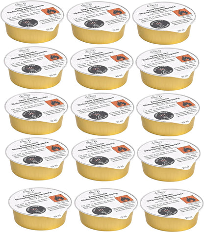 Rösle Grillanzünder Brennpaste 30 x 20 g, rauchfrei mit Zero Smoke-System, geruchsneutral, 10 Minuten Brenndauer pro Anzünder, sichere und saubere Anzündhilfe für Grillkohle, Briketts und Kamin