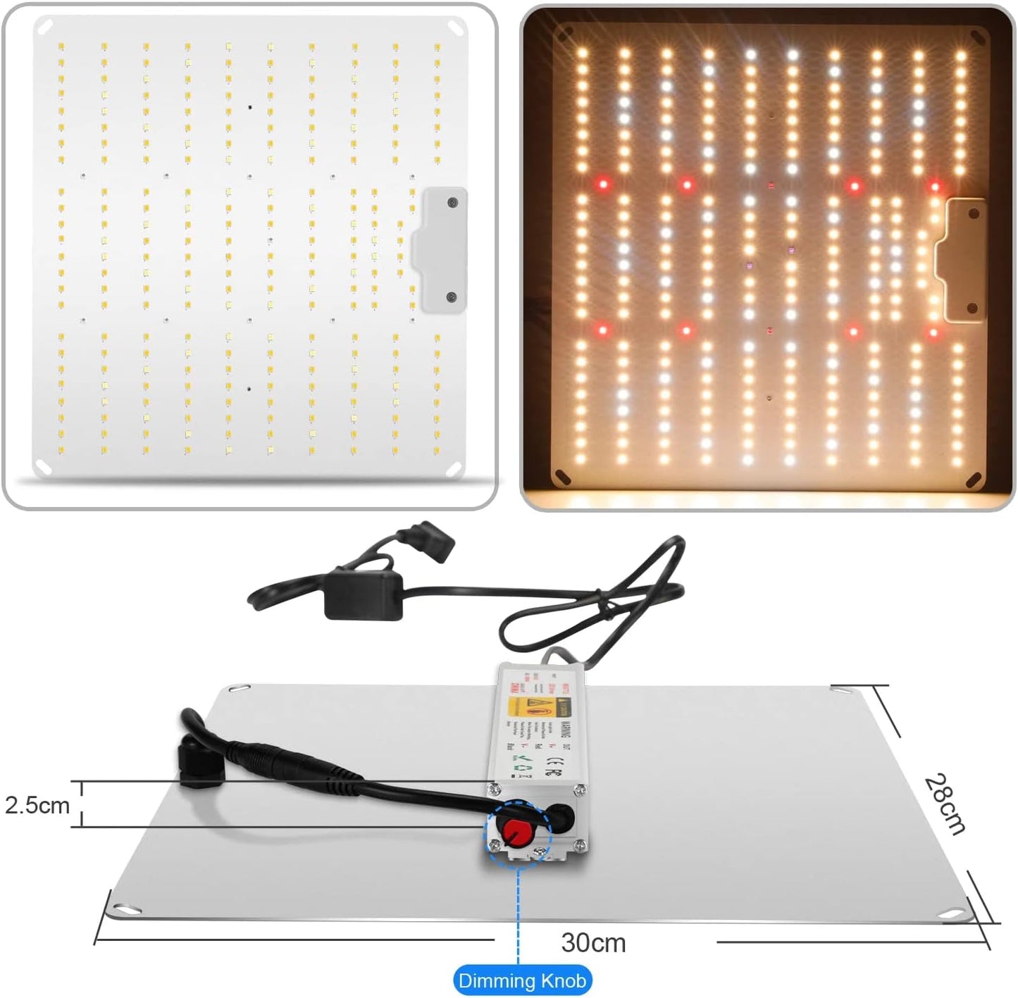 SUPACROP Indoor Growbox Komplettset mit dimmbarer 100 W Samsung LM281B Full Spectrum LED, Abluftventilator 125 mm, Aluminiummantel, Zeitschaltuhr und Schutzbrille für professionellen Indoor-Pflanzenanbau