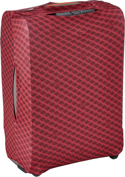 Samsonite Kofferschutzhülle L, 24 cm – Faltbare, wasserabweisende Regenhülle in Terracotta Jacquard für Samsonite Cosmolite & vergleichbare Koffer, leichter, robuster Schutz für Reisen & Outdoor