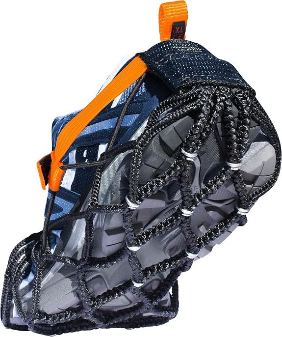 Ezy Shoes® Schneeketten Schuhketten für Schuhe Größe L (37–42) – Rutschfeste Überschuhe für Schnee, Eis, Matsch – Michelin Ezy Technologie – Winter Anti-Rutsch System für Outdoor-Aktivitäten