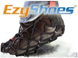 Ezy Shoes Schneeketten für Schuhe Größe M (32–37) rutschfeste Schuhketten aus Polypropylen mit Klettverschluss für sicheren Halt auf Eis Schnee Matsch – Unisex Outdoor Winter Anti-Rutsch