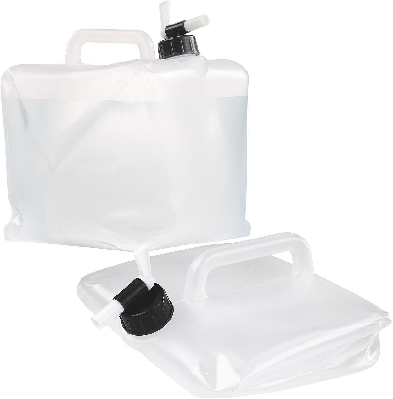 Semptec Urban Survival Technology Faltbarer Trinkwasserkanister 10L mit Zapfhahn und Tragegriff – Lebensmittelechter Wasserbehälter für Camping Outdoor Notfall Trinkwasserbehälter faltbar Wasserkanister platzsparend