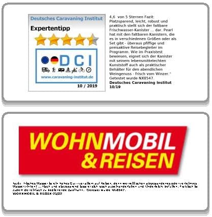 Semptec Urban Survival Technology Faltbarer Trinkwasserkanister 10L mit Zapfhahn und Tragegriff – Lebensmittelechter Wasserbehälter für Camping Outdoor Notfall Trinkwasserbehälter faltbar Wasserkanister platzsparend