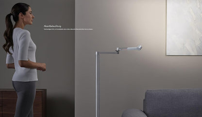 Dyson Solarcycle Morph™ Stehleuchte CF06 – Intelligente LED-Stehleuchte mit Anpassung der Helligkeit und Farbtemperatur, Aufwachmodus, Boost-Modus und bis zu 20 benutzerdefinierten Modi für optimale Beleuchtung