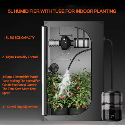 JUNG Supergrower LED Growbox Komplettset 81.3x81.3x160 cm 600W – Indoor-Gewächshaus mit Grow-Zelt, Belüftungssystem, Bewässerung, Aktivkohlefilter, LED-Pflanzenlampe, Töpfen und Zubehör für Pflanzenzucht