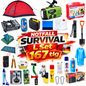 BLACKOUTPro Notfall Survival Kit 167 tlg Blackout Vorsorge Set L Prepper Notfallausrüstung Katastrophenschutz Camping Outdoor Emergency Set