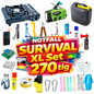 BLACKOUTPro Notfall Survival Kit 270 tlg Blackout Vorsorge Set Xl Prepper Notfallausrüstung Katastrophenschutz Camping Outdoor Emergency Set
