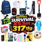 BLACKOUTPro Notfall Survival Kit 317 tlg Blackout Vorsorge Set XS Prepper Notfallausrüstung Katastrophenschutz Camping Outdoor Emergency Set