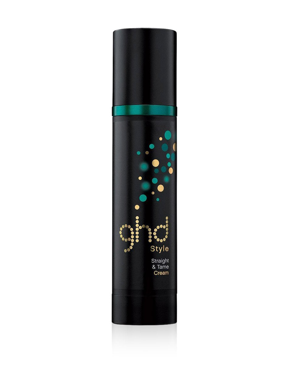 GHD Stylen Straight & Tame Cream 120 ml – professionelle Haarpflege Stylingcreme für glattes Haar, intensive Anti-Frizz Wirkung, mittlerer Halt, unparfümierte leichte Textur, reparierend und schützend, vielseitiges Haarstyling