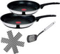 Tefal Jamie Oliver 3-teilig, 24/28 cm, Wok, Induktion, Antihaft + 3 Schoner