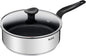 Tefal E3093204 Primary Schmorpfanne 24 cm, Edelstahl, Induktionsgeeignet, gesunde Antihaftbeschichtung, ergonomischer Griff, mit Glasdeckel, für alle Herdarten, langlebig, spülmaschinenfest