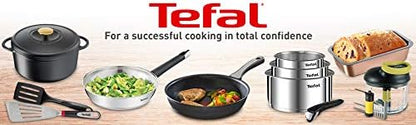 Tefal E3093204 Primary Schmorpfanne 24 cm, Edelstahl, Induktionsgeeignet, gesunde Antihaftbeschichtung, ergonomischer Griff, mit Glasdeckel, für alle Herdarten, langlebig, spülmaschinenfest