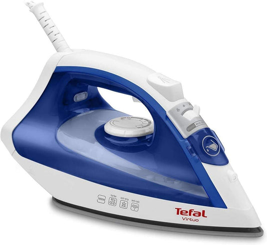 TEFAL Virtuo Bügeleisen Dampfbügeleisen 80g Dampf-Stoß | Ultraleicht 1,6 kg | 1800W | Selbstreinigung | Antikalk System, Langes Kabel 1,9m