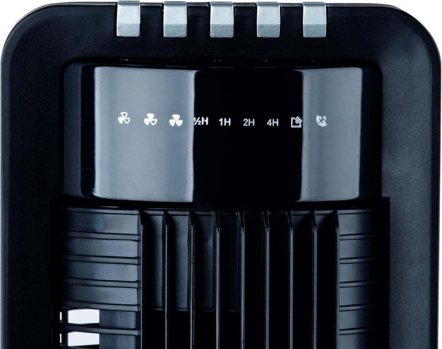 Commodoor TV18 XXL Turmventilator 108 cm mit Fernbedienung, leiser Säulenventilator Schwarz mit 3 Stufen, Timer & 180° Oszillation, moderner Standventilator für Wohnzimmer, Büro und Schlafzimmer