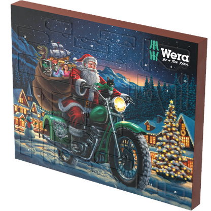 Wera Werkzeug Adventskalender 2025 – Schraubwerkstatt - 28 hochwertigen Werkzeugen Set, 15 Schraubendrehern, Männer und Herren Kalender ( Wert 200€ )