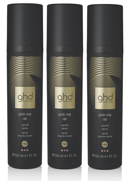 GHD Root Lift Ansatz Spray 3er Set 100 ml voluminöses Haar, starker Halt, Hitzeschutz, unparfümiertes Styling Aerosol für trockene Haare, professionelle Haarpflege, voluminöse Ansatzverstärkung, langlebiges Volumen
