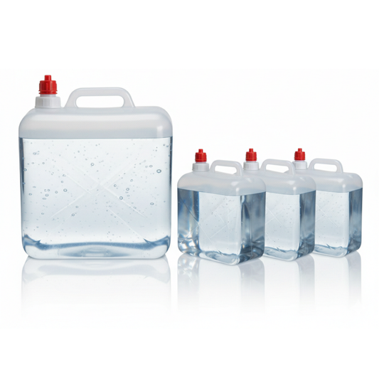 CASAY MENAJE Wasserkanister 4er Set 15L Trinkkanister mit Hahn Camping Wasserbehälter Outdoor Trinkwasser Vorratsbehälter Garten Boot Freizeit