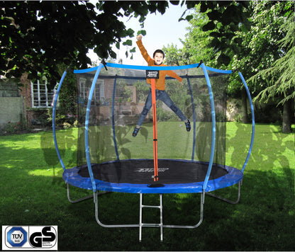 SENA X-Tramp Selection Trampolin Ø 183 cm, Gartentrampolin für 2 Kinder oder 1 Erwachsener, TÜV geprüft, 150 kg belastbar, mit Sicherheitsnetz und Polsterung, ideales Fitness- und Spielgerät für den Garten