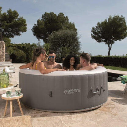Ubbink Whirlpool Infinite XTRA Ø180cm aufblasbarer SPA für 3-4 Personen – Outdoor Whirlpool mit Heizsystem & 120 Luftdüsen – Komplettset mit Filter, Digitalsteuerung & Abdeckung