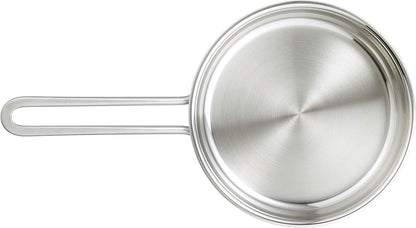 Zwilling Twin Nova Schmorpfanne 24 cm mit Deckel – Edelstahl, Induktionsgeeignet, Hitzebeständig bis 300°C, Spülmaschinengeeignet, Kratzfest, Perfekte Wärmeverteilung, für alle Herdarten geeignet