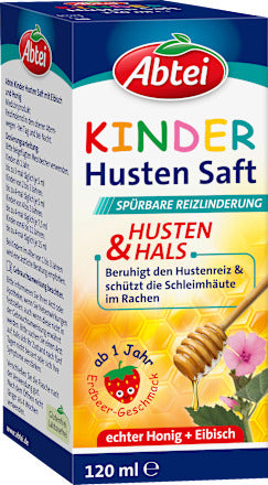 Abtei Kinder Hustensaft Honig Eibisch, 120 ml