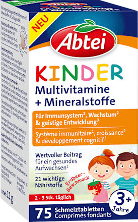 Abtei Multivitamine für Kinder Schmelztabletten 75 St, 11 g