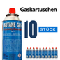 Allride MB-08 Butangaskartuschen 10 Stück 227g für Gaskocher, Campingkocher, Gasgeräte, Unkrautbrenner, Gasherd, Gasnachfüllung für Outdoor und Notvorrat – langlebige Gasversorgung im Großpack Gas
