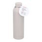 ALPINA Alu Trinkflasche 600ml Beige Flasche Auslaufsicher Leichte Sportflasche für Alltag Freizeit Outdoor Wandern Reisen Fitness Schule Camping