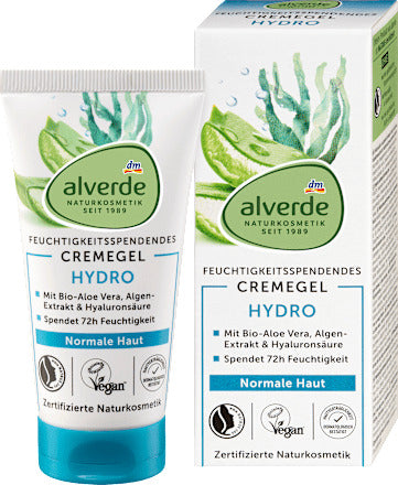 alverde NATURKOSMETIK Gesichtscreme Gel Hydro feuchtigkeitsspendend, 50 ml