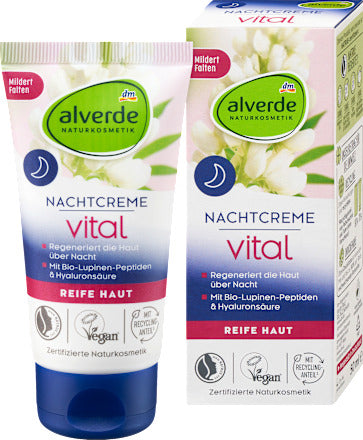 alverde NATURKOSMETIK Nachtcreme Vital, 50 ml