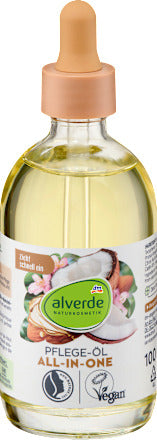 alverde NATURKOSMETIK Körperöl All-in-One Mandel, Kokos, 100 ml