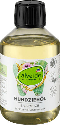 alverde NATURKOSMETIK Mundziehöl Minze, 200 ml