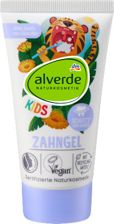 alverde NATURKOSMETIK Zahnpasta Gel Kinder, 50 ml