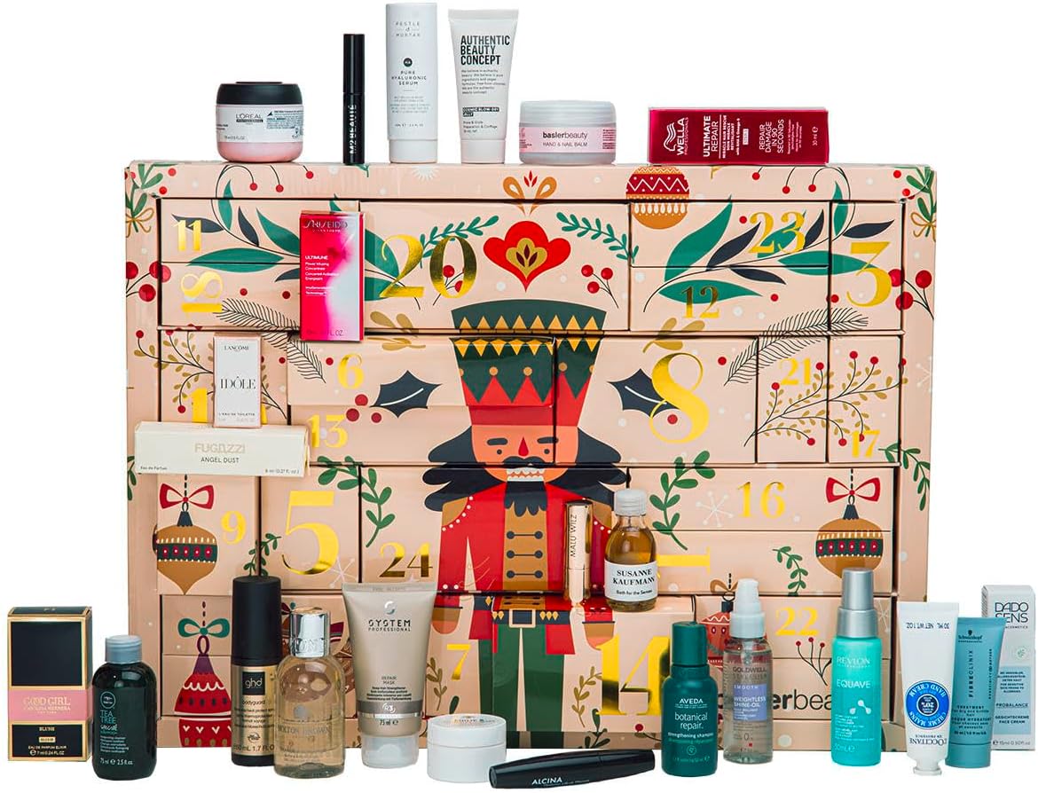 Baslerbeauty Adventskalender 2025 Frauen Beauty - MULTIBRAND EDITION, 24 Pflege Beauty Kosmetik Advent Kalender für den Damen, Weihnachten Calendar