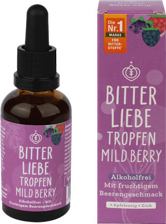 BitterLiebe Bitterstoffe Tropfen Mild Berry, 50 ml