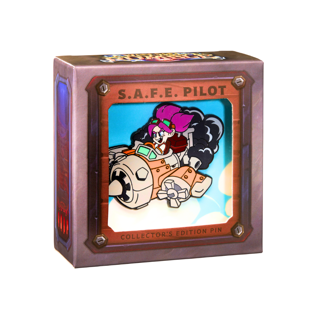 Warcraft Rumble S.A.F.E. Pilot Collector’s Edition Pin – Limitierter Blizzard Metallpin im Gnomelia Gearheart Design mit Präsentationsbox, Sammlerstück aus hochwertigem Emaille, BlizzCon-Exklusiv