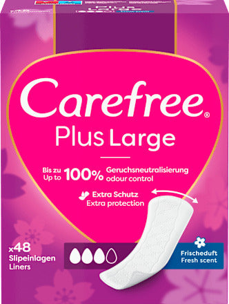 Carefree Slipeinlagen Plus Large mit Frischeduft, 48 St