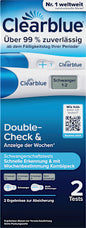 Clearblue Schwangerschaftstest Double Check, 2 St