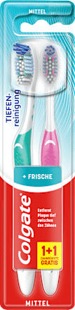 Colgate Zahnbürste Tiefenreinigung + Frische mittel (1+1Gratis), 2 St