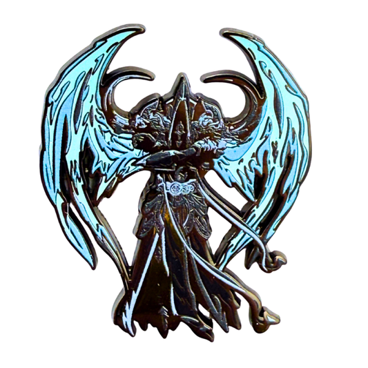 Diablo IV Malthael Emaille Pin – Reaper of Souls Todesengel Sammler Anstecker – Blizzard lizenziertes Videospiel Accessoire – Dunkle Fantasy Emaille Pin – Gothic Gaming Pin